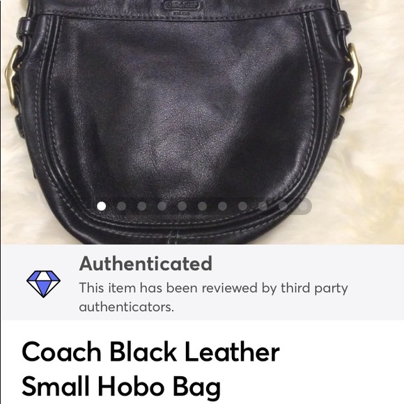 Coach Black Leather Small Hobo Bag - Picture 9 of 9